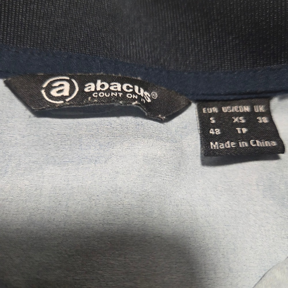 Abacus Womens Blue Camo Golf Polo Shirt St Andrews Short Sleeve Size XS - Picture 3 of 10